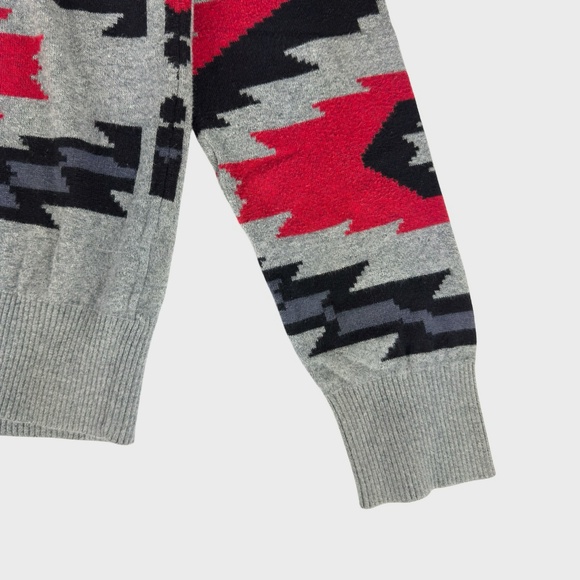 21 Men American Brand Multi-Color Geometric Pattern Sweatshirt - Picture 5 of 9